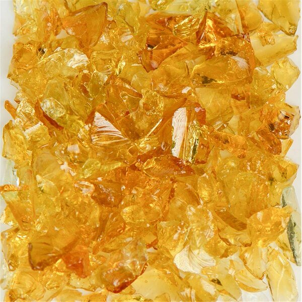 American Specialty Glass Recycled Chunky Glass, Honey Lemon - Size 1 - 0.13-0.25 in. - 25 lbs THONEYL1-25